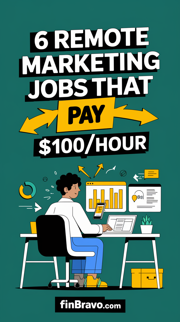 6 Remote Marketing Jobs That Pay $100+ per Hour
