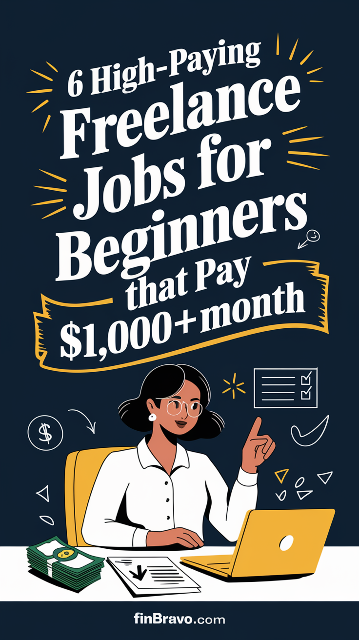 6 High-Paying Freelance Jobs for Beginners That Pay $1,000+/Month