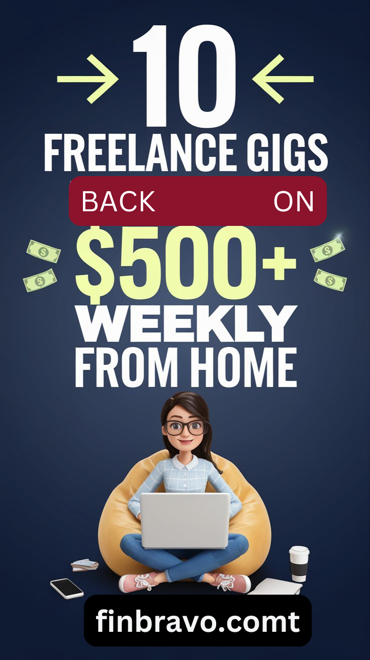 10 Best Freelance Jobs to Make $500+/Week from Home