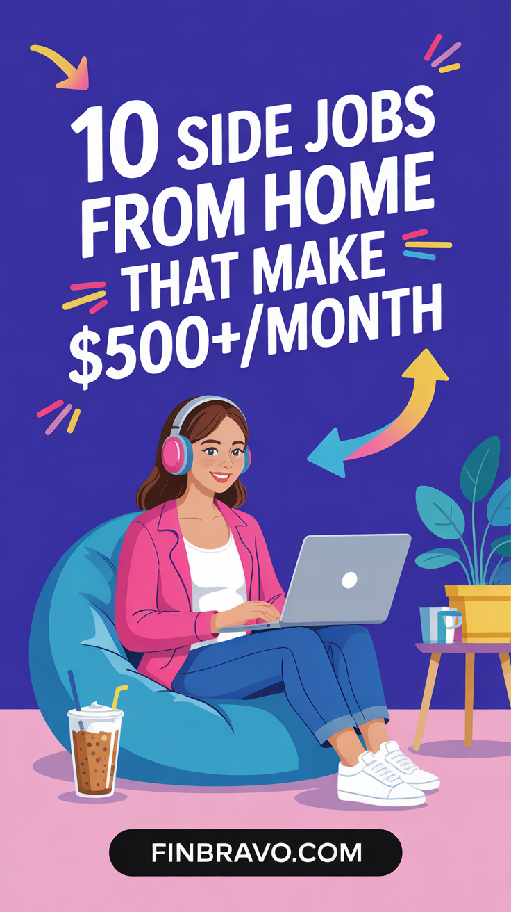 10 Side Jobs You Can Do From Home to Make $500+/Month