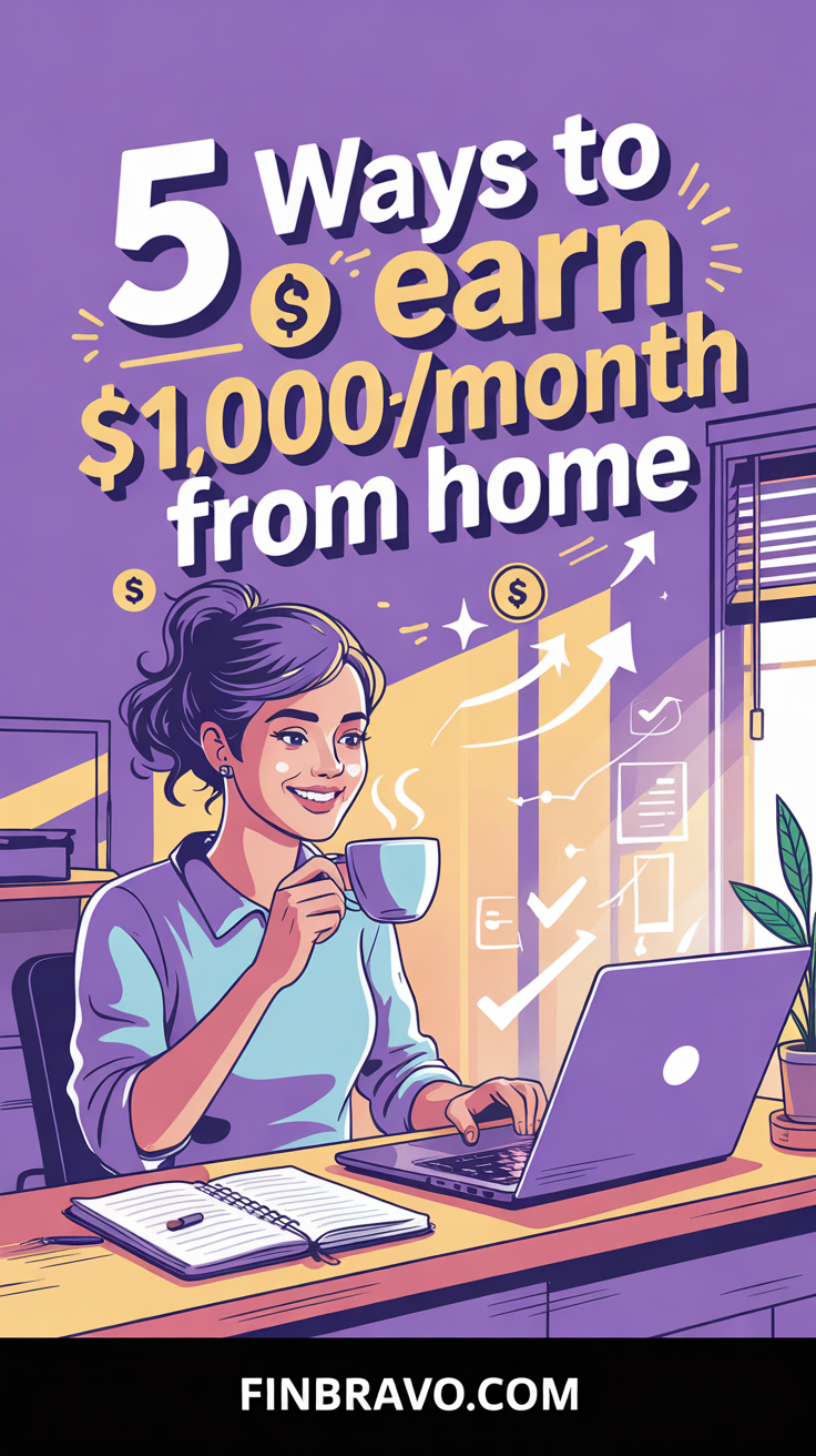 5 Ways to Earn $1,000+/Month with Remote Jobs