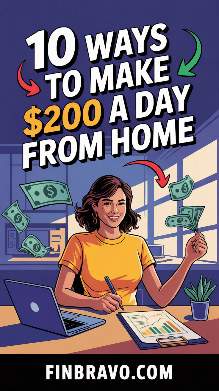 10 Ways to Make $200 a Day from Home