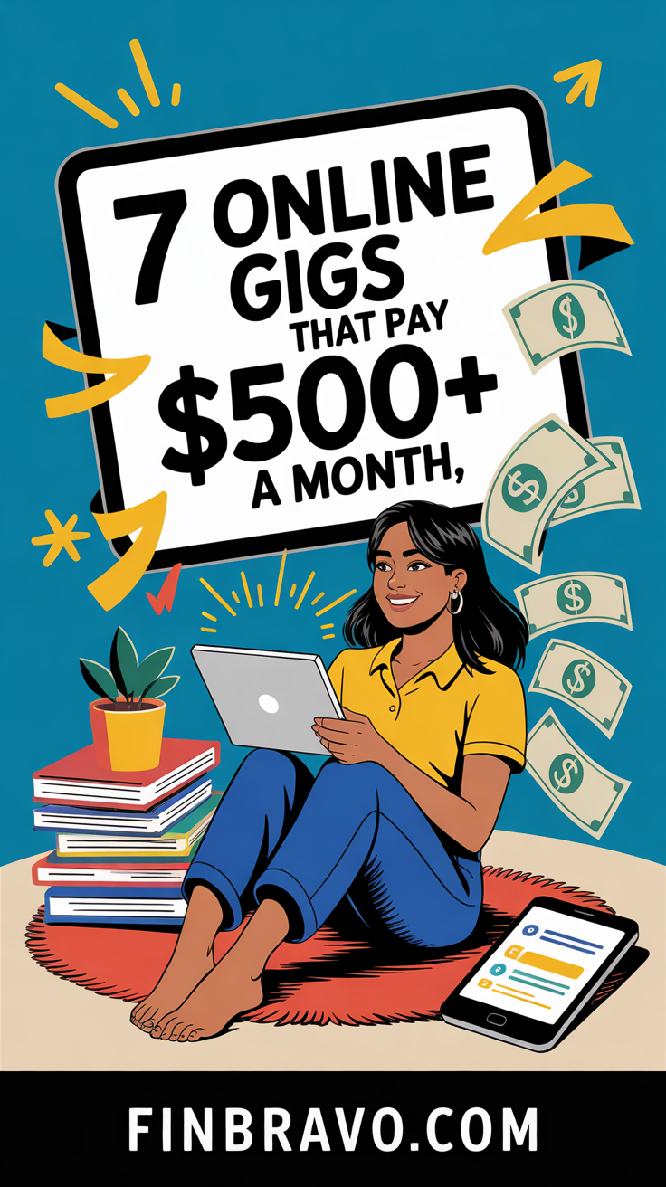 7 Online Gigs That Pay $500+/Month Without Experience