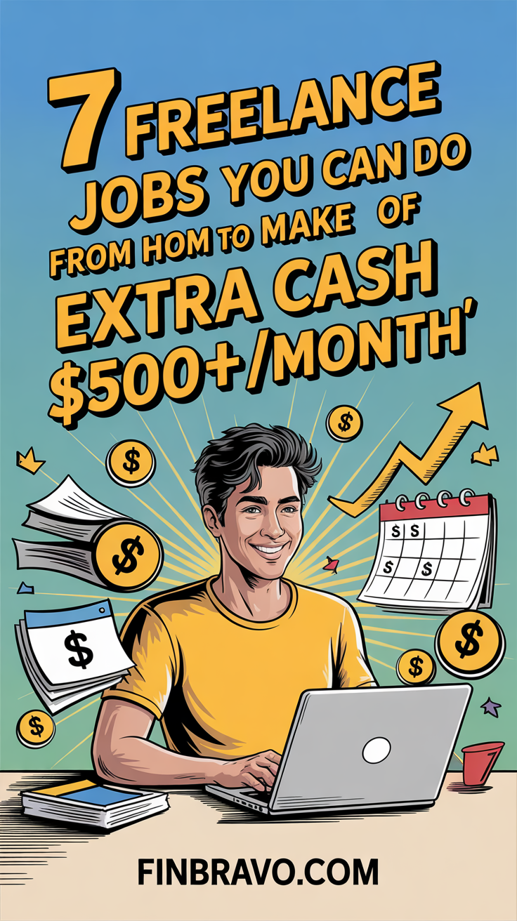 7 Freelance Jobs You Can Do from Home to Make Extra Cash of $500+/Month