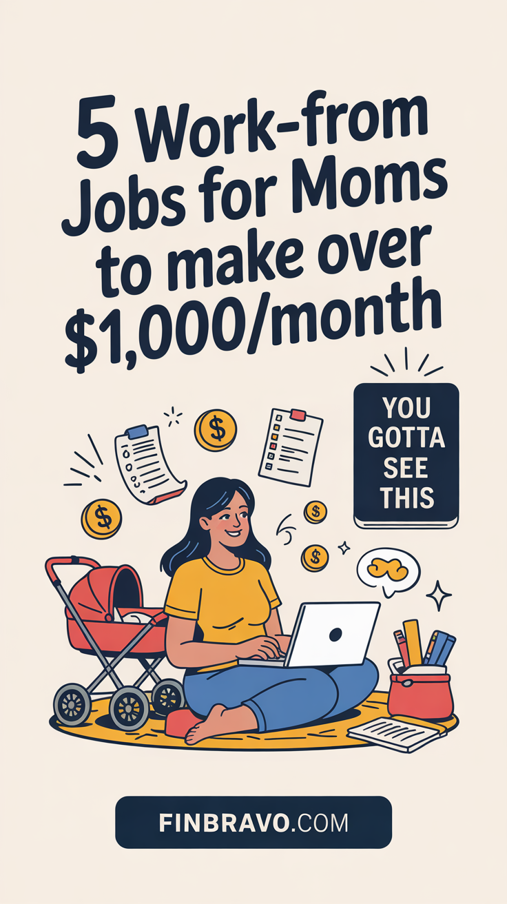 5 Work-from-Home Jobs for Stay-at-Home Moms to Earn $1,000+/Month