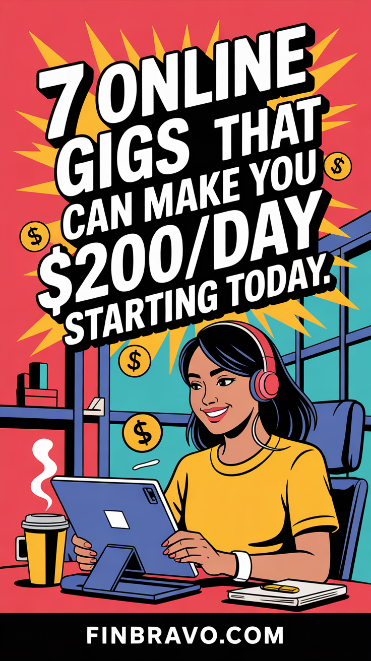 7 Online Gigs for People Who Want to Start Today and Make $200+/Day