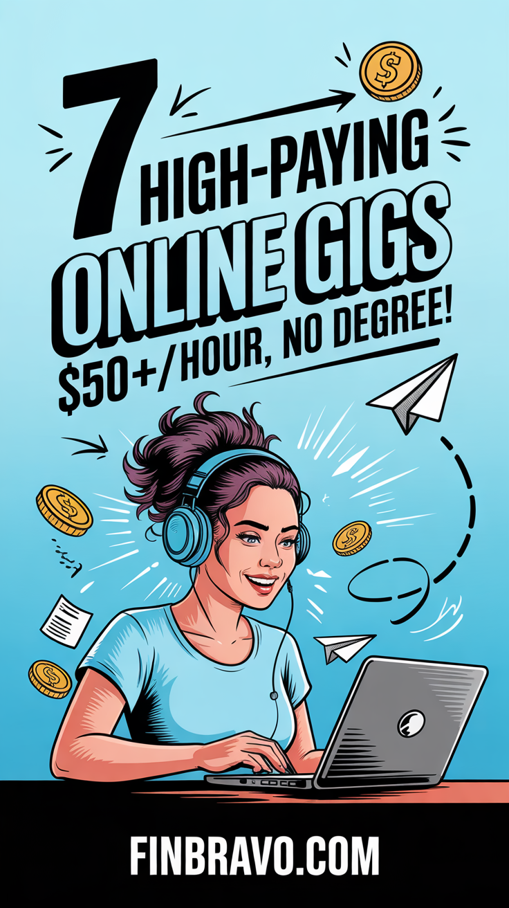 7 Online Gigs That Pay $50+/Hour with No Degree