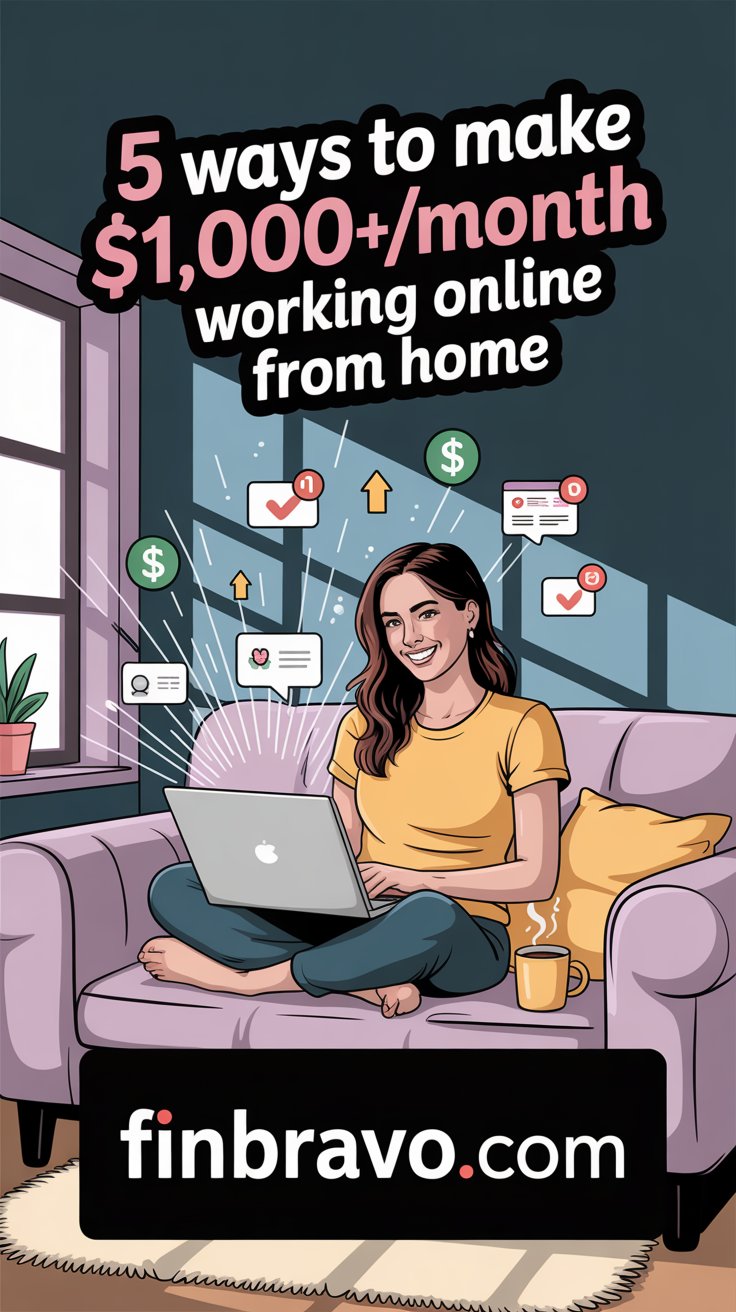 5 Ways to Make $1,000+/Month Working Online and from Home