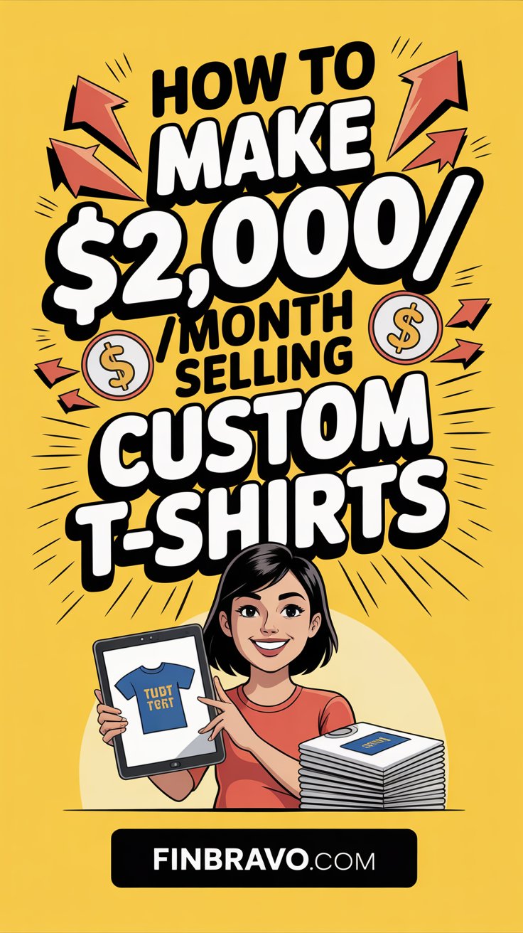 How to Make $2,000/Month Selling Custom T-Shirts