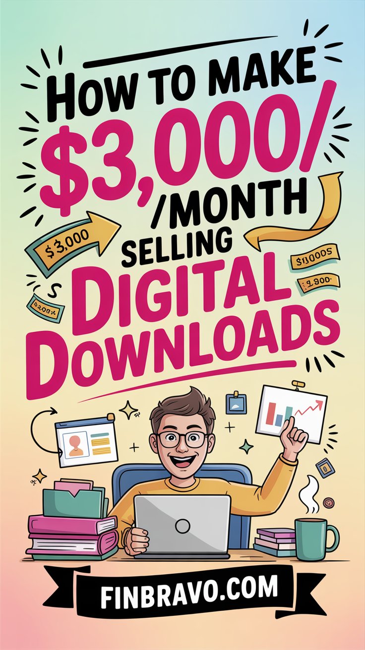 How to Sell Digital Downloads and Make $3,000/Month
