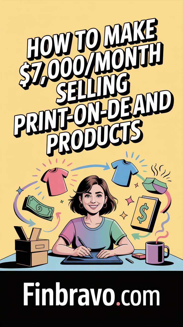 How to Make $7,000/Month with a Print-on-Demand Business